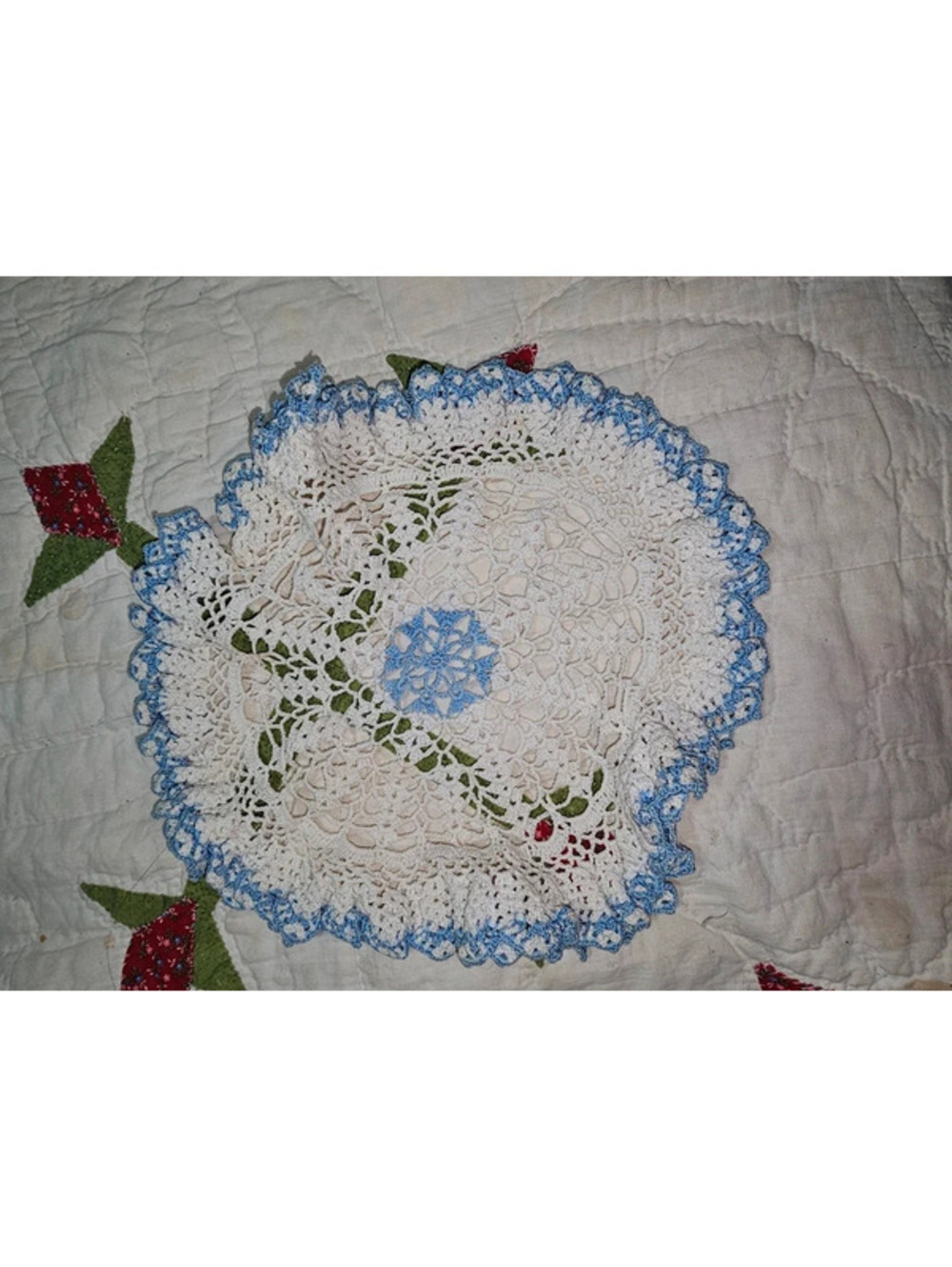 Vintage crocheted Doily